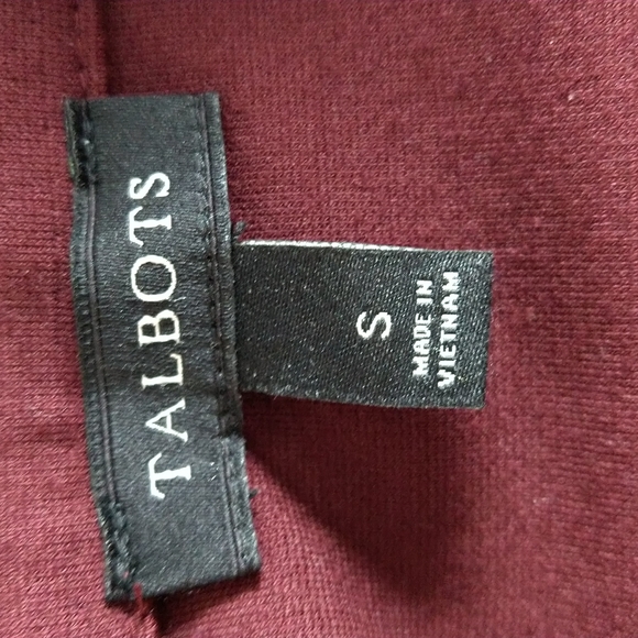 Talbot's maroon top Sz S - Picture 5 of 6